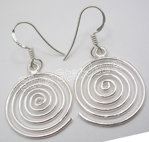 Sterling Silver Round Dangle Earrings from India  Magical Discs  NOVICA