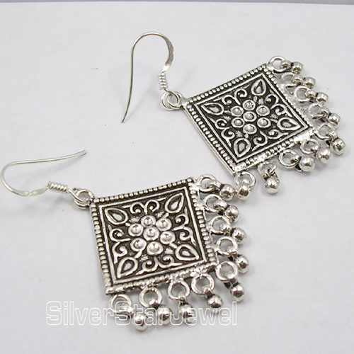 Mewad Floral Silver Neckpiece Earring Set  aham jewellery  handcrafted silver  jewellery