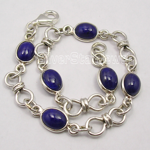 Wholesale 21Pc Silver Plated Blue Lapis Lazuli Bracelet Lot Gt089 xP848 