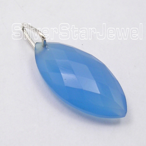 925 Sterling Silver Low Price CUT CHALCEDONY ART Pendant
