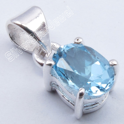 Blue Topaz Pendants